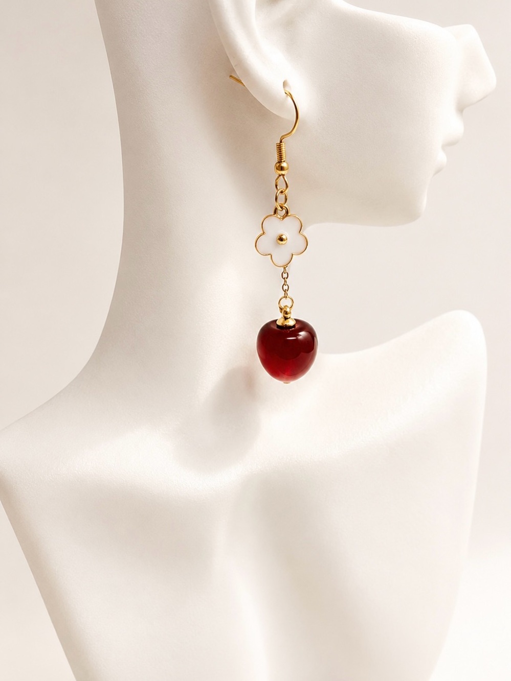🔥Summer End Sale🔥 Cherry flower Drop Earrings 🍒
